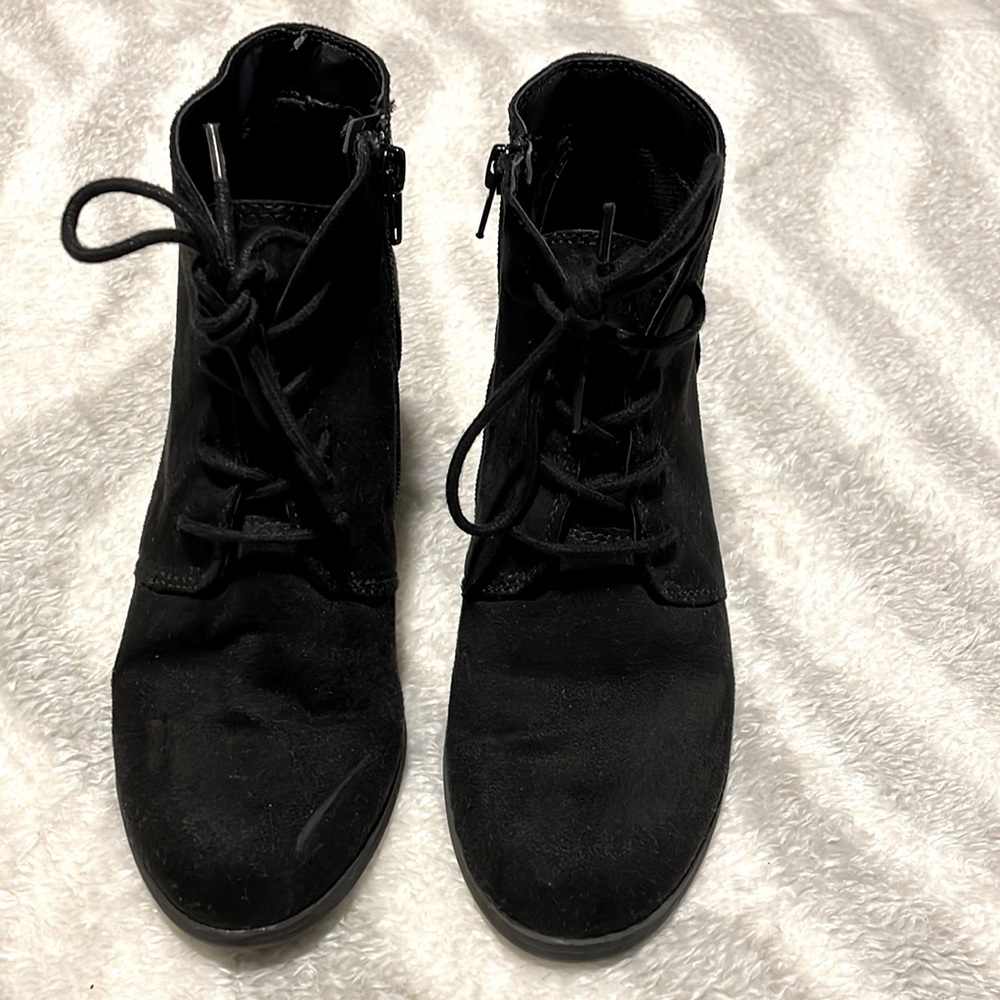 American Rag Black Heeled Angle Booties, Size 6.5